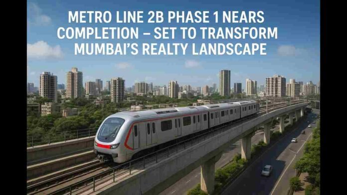 Metro Line 2B Phase 1 Nears Completion – Set to Transform Mumbai’s Realty Landscape
