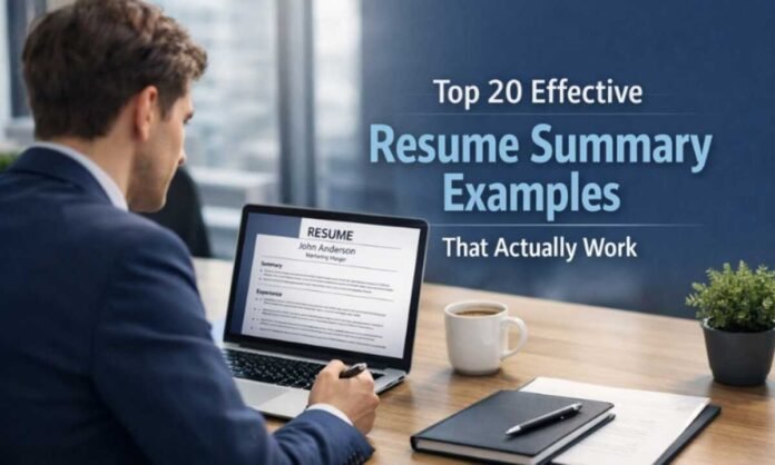 Top 20 Effective Resume Summary Examples That Actually Work